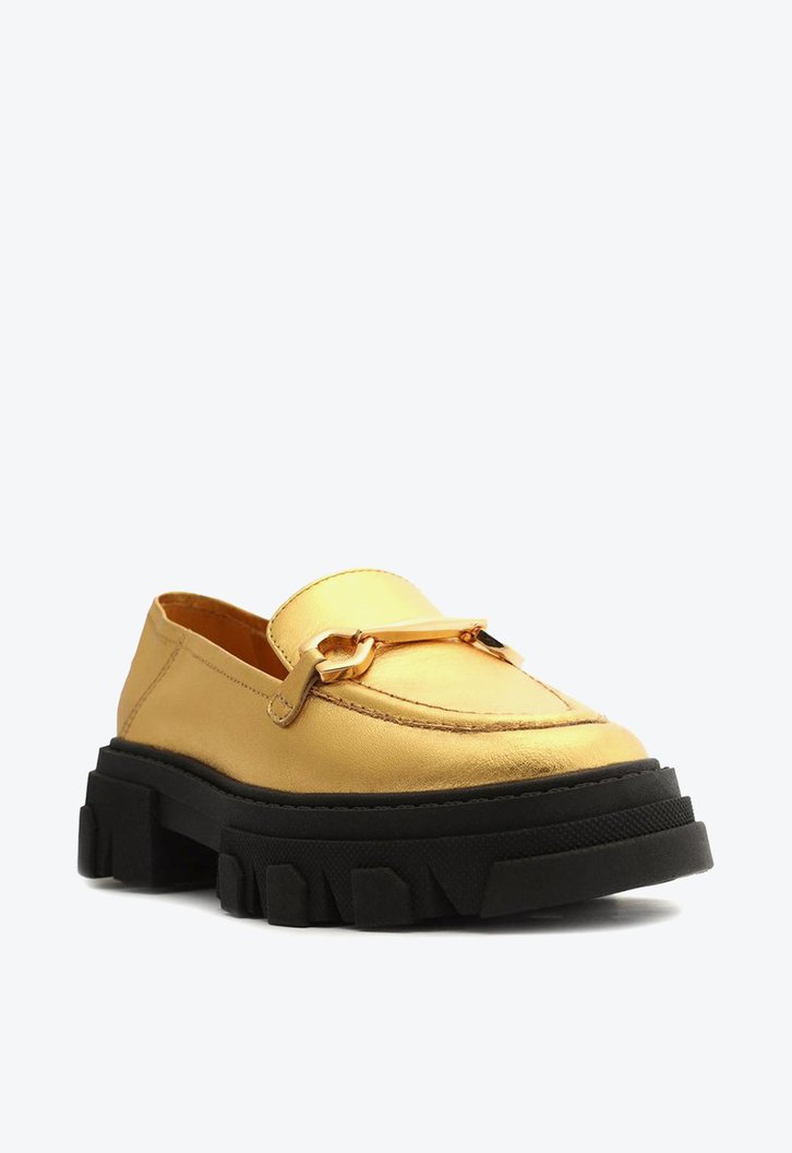 Mocassim Infantil Dourado Arezzo Tratorado Bridão Bambini