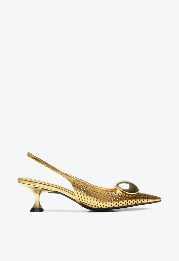 Slingback Indy Dourado | ZZ MALL