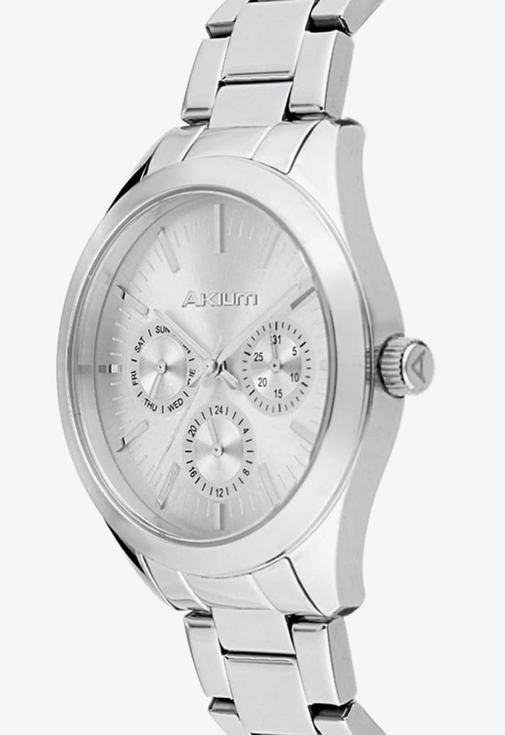 Relógio Prateado  Akium Lady Fine Sport Feminino Aço