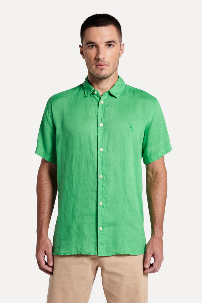 CAMISA VERDE RESERVA LINHO