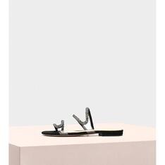 Marcella Flat Black Crystal