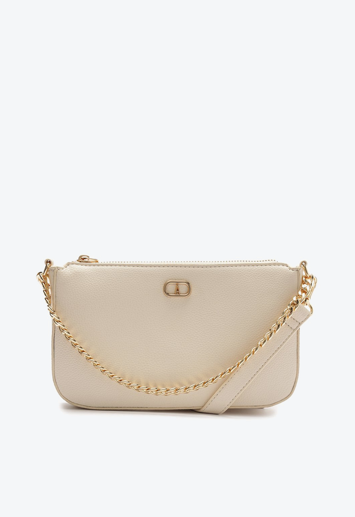 Bolsa Tiracolo Pequena Corrente Branca