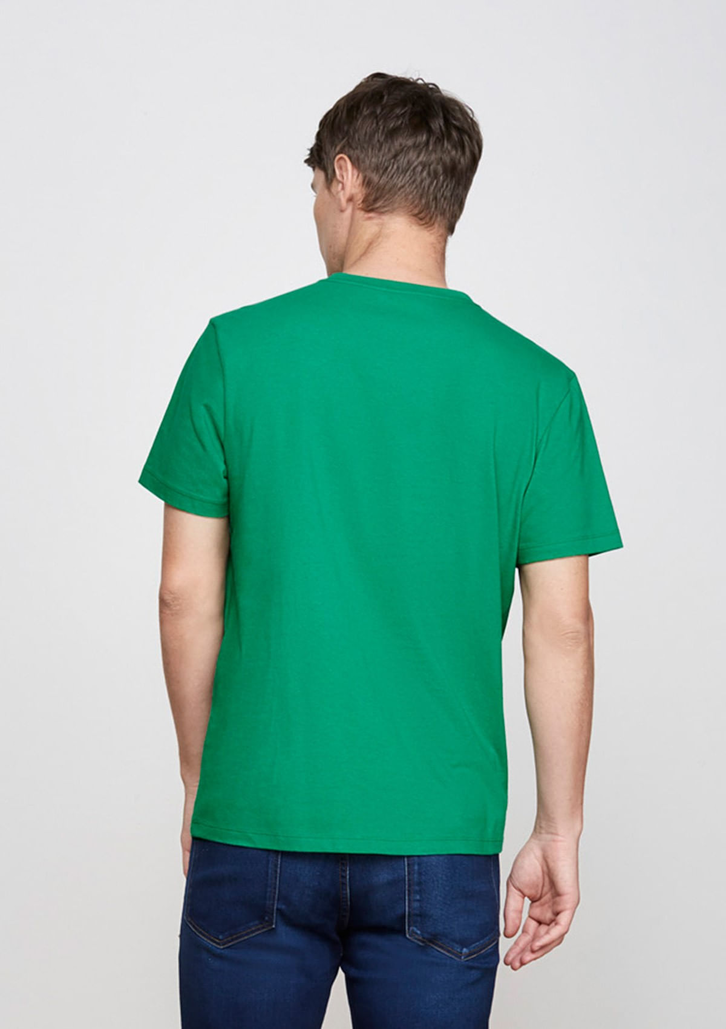 Camiseta Verde Bandeira Dzarm Masculina Manga Curta Decote Redondo