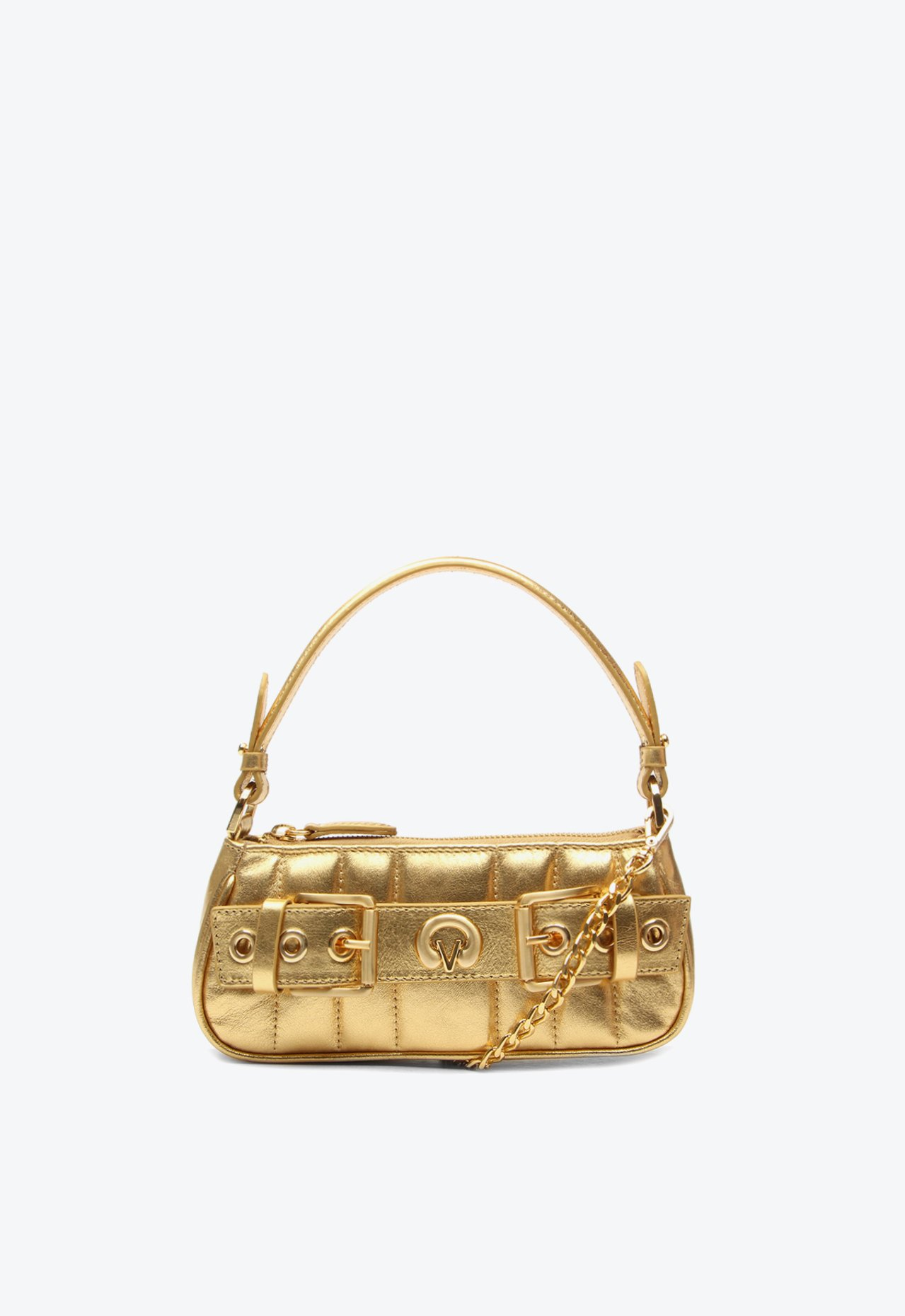 Bolsa Shoulder Lien Pequena Dourada | ZZ MALL