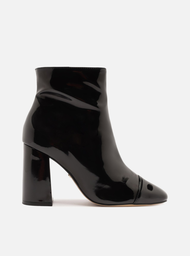 Bota Preta Arezzo Verniz Salto Alto