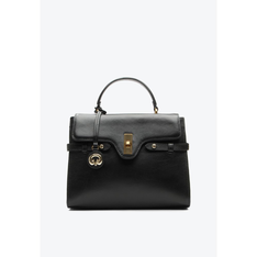 Bolsa Tote Preta Vicenza Cora Média
