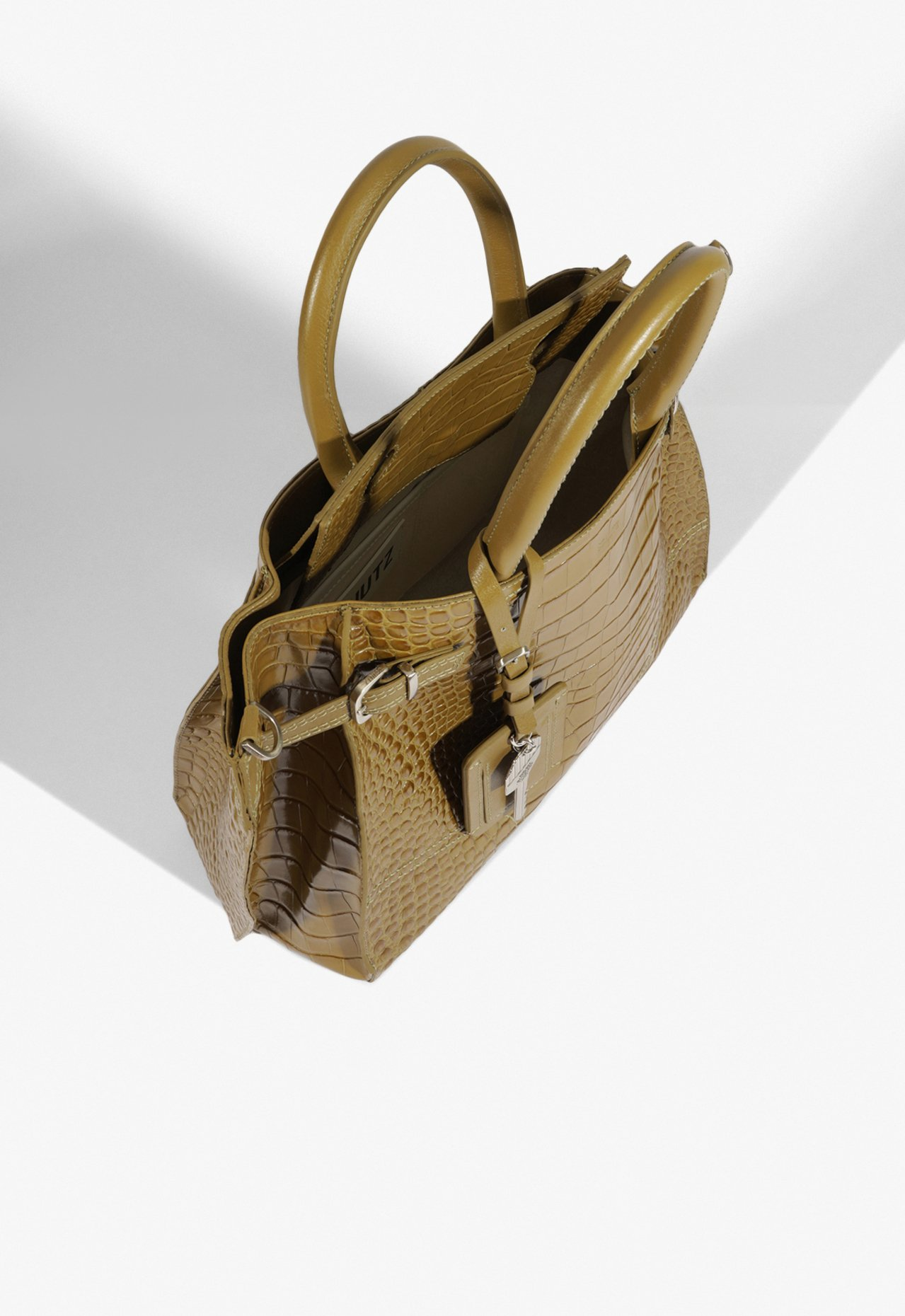 Bolsa Tote Média Heaven Couro Croco Verde | ZZ MALL