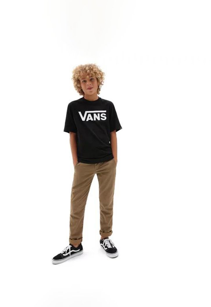 Camiseta Vans Infantil Classic Black White