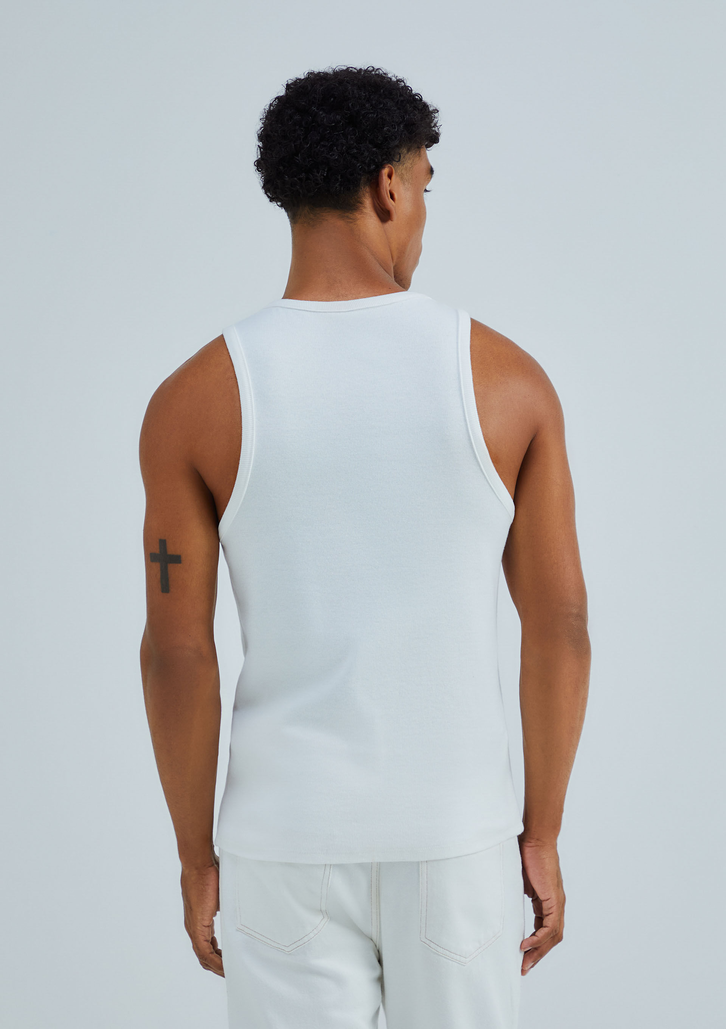 Regata Off White Hering Regular Em Ribana Canelada