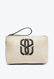 Necessaire Natural Schutz Ketherine Bordada Preta