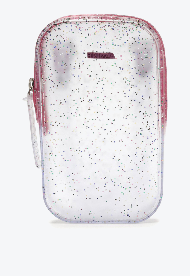 Mini Bolsa Porta-celular Transparente Brizza Glitter Duda