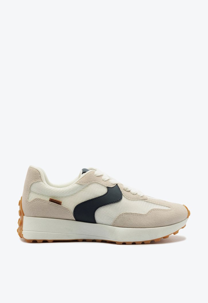 Tênis Sporty Recortes Cinza e Azul