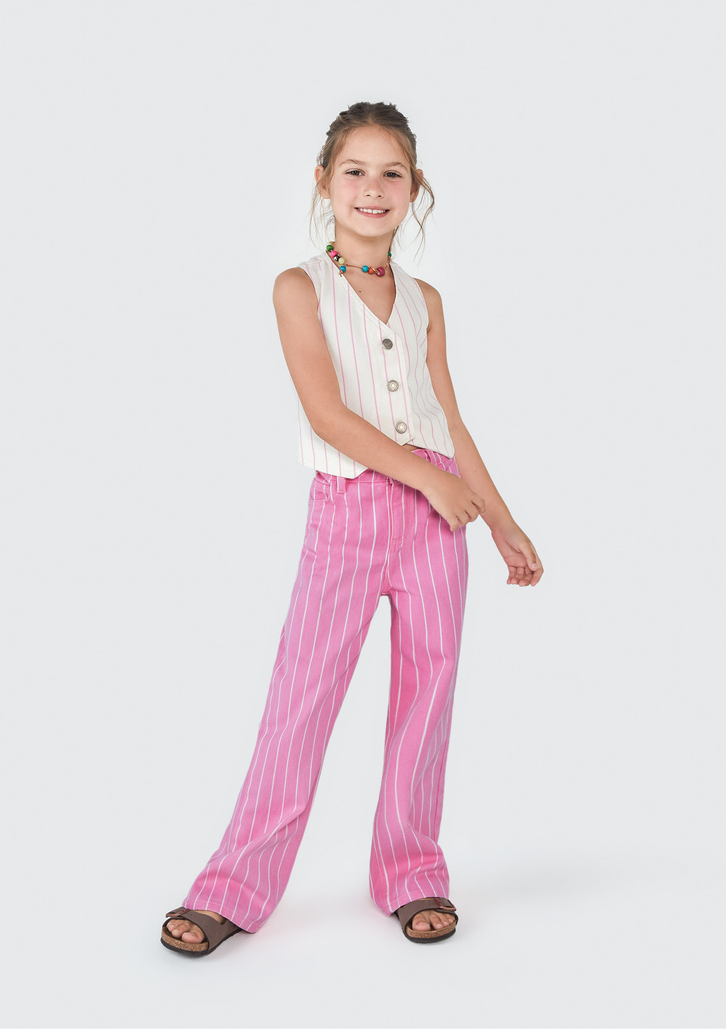 Colete Off-White Hering Infantil Em Sarja