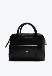 Bolsa Esportiva Tote Preta Anacapri Média