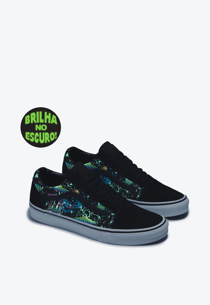 Tênis Old Skool Cosmic Glow Black True White