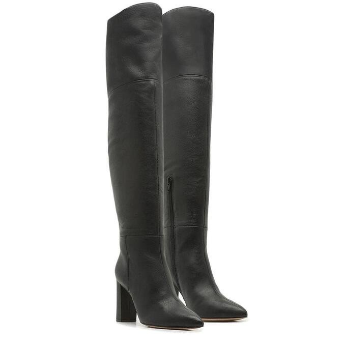 botas over the knee couro
