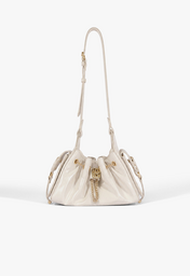 Bolsa Schutz Shoulder Media Lilibet Couro Branca | ZZ MALL
