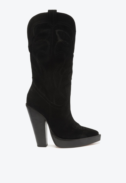 Bota Western Meggy Camurça Preta
