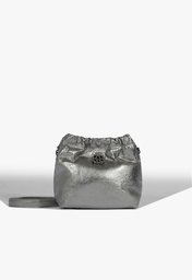 Bolsa Tiracolo Hoover Couro Prata