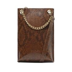 Crosbody Anacapri Marrom Snake Corrente
