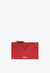 Porta-cartão Vermelho Schutz Ellie Couro