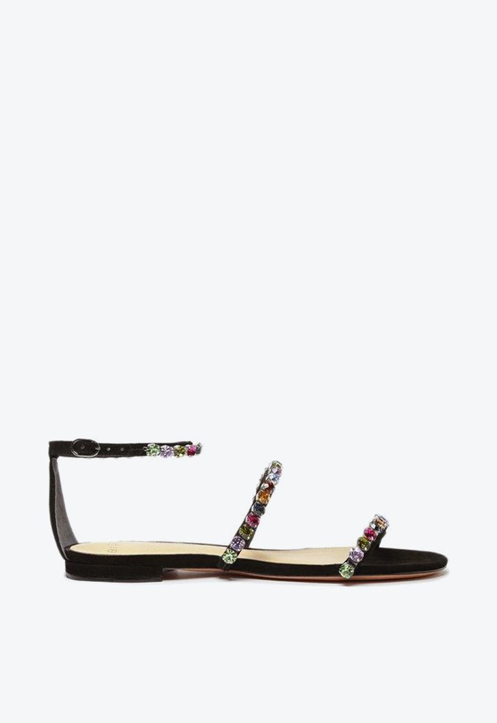 Alexa Flat Crystals Black