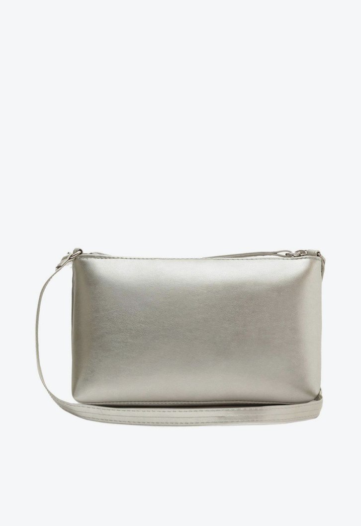 Bolsa Tiracolo Metalizada Anacapri Lisa Corrente Média