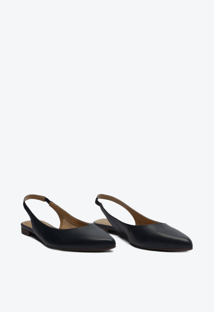 Sapatilha Azul Anacapri Slingback Bico Fino