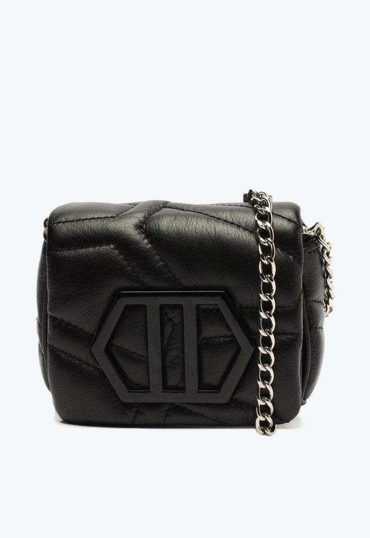 Mini Bag Tiracolo Preta Arezzo Couro Emma