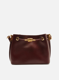 Bolsa Tiracolo Vermelha Arezzo Couro Pequena Nó Metal