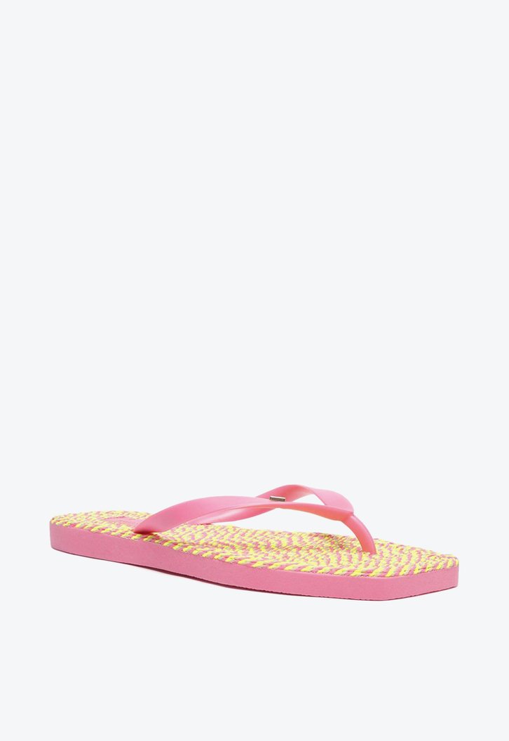 Chinelo De Dedo Rosa Brizza Fluo