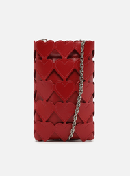 Mini Bag Porta-celular Vermelha Arezzo Couro Love