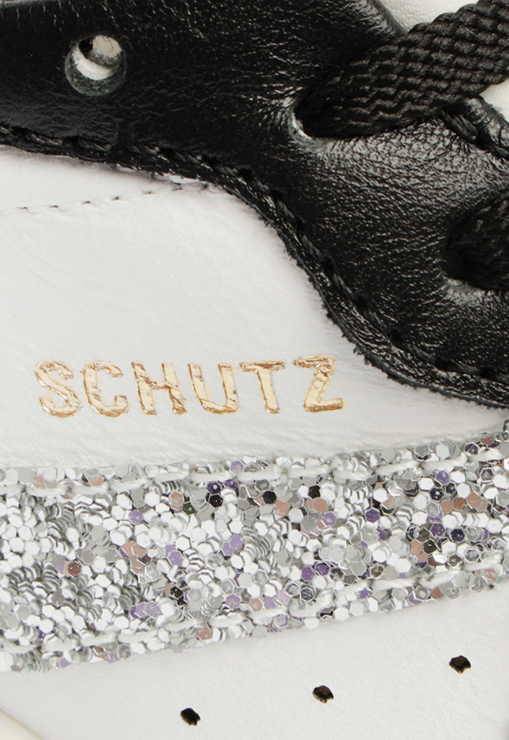 Tênis Preto Schutz St001 Couro Glitter