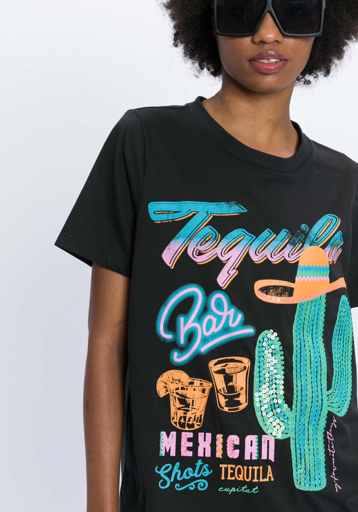 T-shirt Tequila Preto MYFT