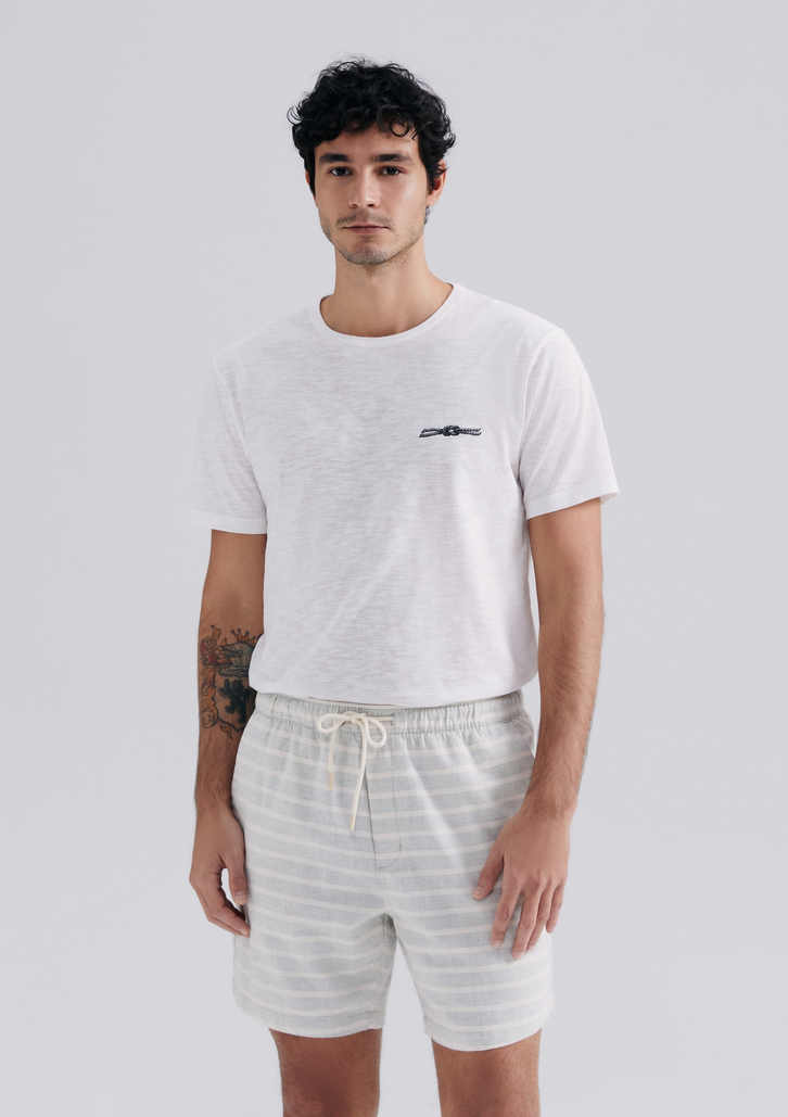 Bermuda Masculina Verde Hering Jogger Rústica Listrada