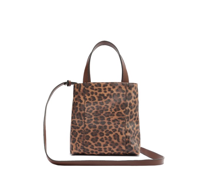 Bolsa Tote Média Madri Chaveiro Animal Print