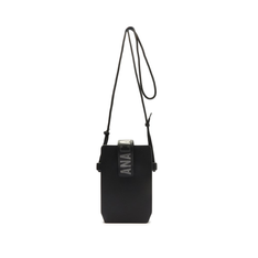 Crossbody Preta Anacapri Plástico Retangular Pequena