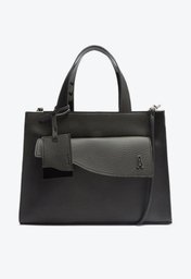 Bolsa Tote Preta Anacapri Bolso Frontal Grande