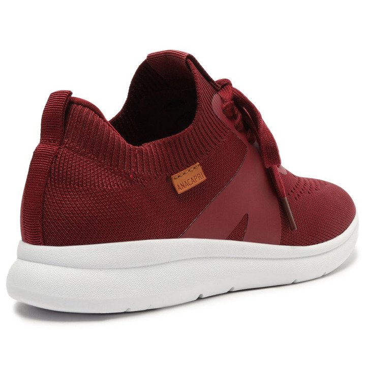 Tênis Vinho Knit Amarração Anacapri