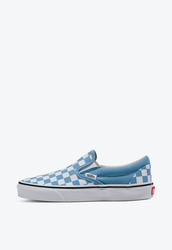 Tênis Slip-On Checkerboard Dusty Blue