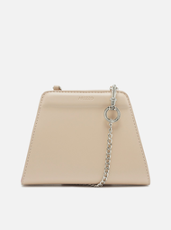 Bolsa Clutch Nude Arezzo Pequena