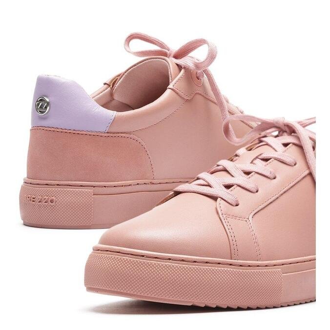 Tênis Arezzo Rosa Couro Solado Alto Lilás | ZZ MALL