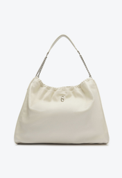 Bolsa Hobo Branca Schutz Grande Couro