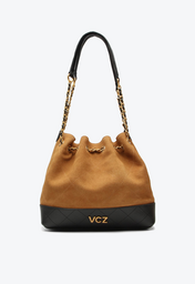 Bolsa Bucket Katherina Média Caramelo
