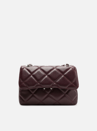 Bolsa Tiracolo Vermelha Couro Mizz Média Tachas | ZZ MALL