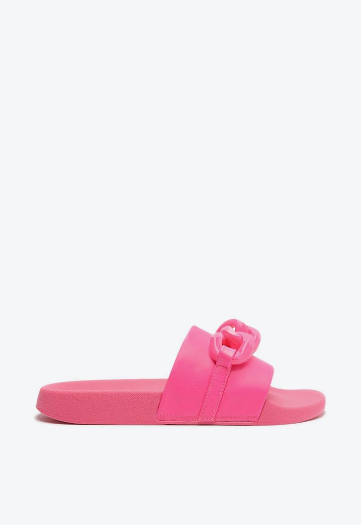 Rasteira Slide Rosa Neon Anacapri Corrente