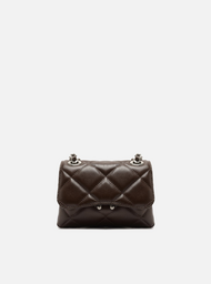 Bolsa Tiracolo Marrom Cocoa Couro Mizz Pequena