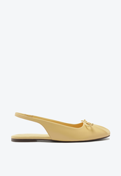 Sapatilha Anacapri Slingback Laço Biqueira Amarela