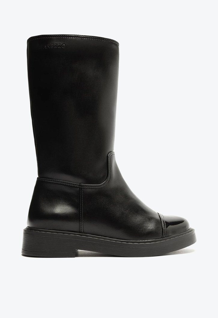 Bota Preta Arezzo Cano Alto Biqueira Bambini