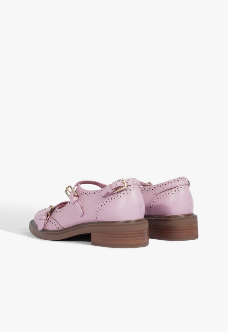 Oxford Dafne Couro Rosa